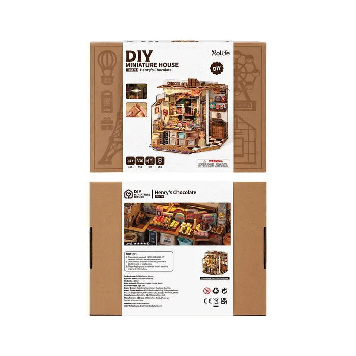Robotime Rolife Henry's Chocolate DIY Miniature House