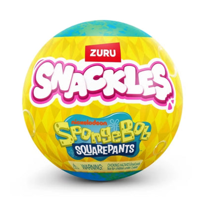 Mini Brands Snackles SpongeBob SquarePants 5-Inch Plush Capsule – Surprise Character Toy