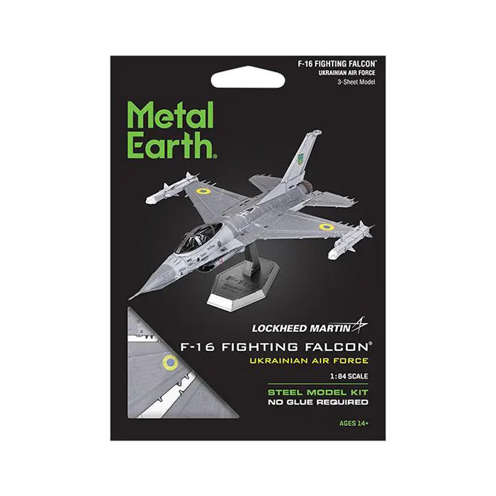 Metal Earth F-16 Fighting Falcon Ukrainian Air Force 3D Metal Model Kit