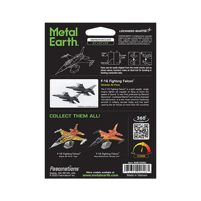 Metal Earth F-16 Fighting Falcon Ukrainian Air Force 3D Metal Model Kit