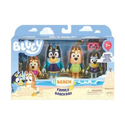 Bluey Figure 4-Pack Series 13 Assorted Set – Kids Character Toy Figures