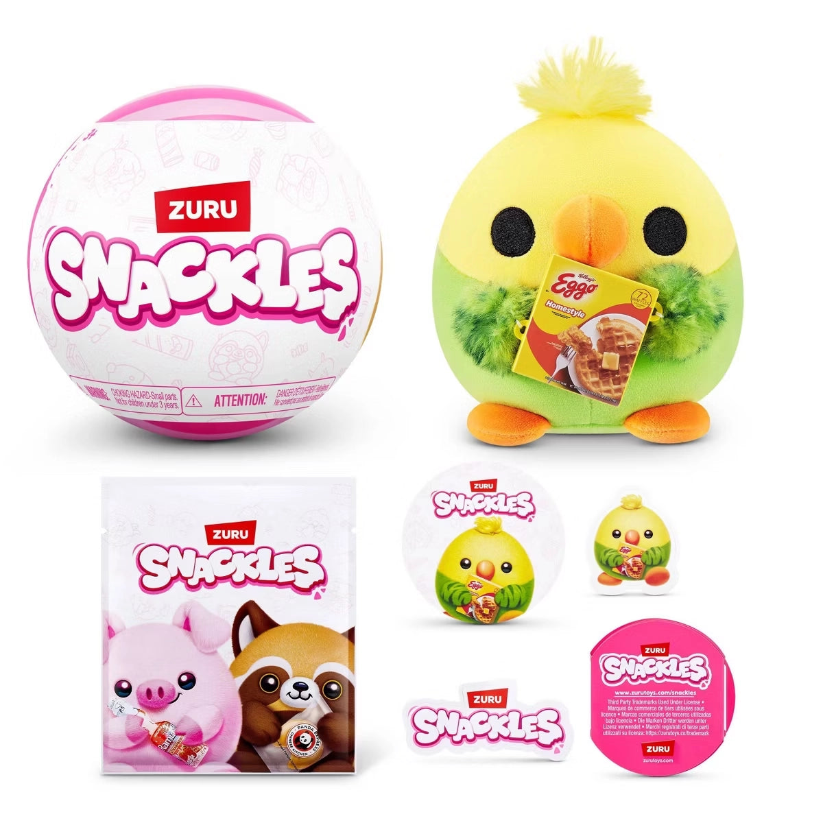 Snackles Licensed Plush 5” Series 3 Surprise Toy