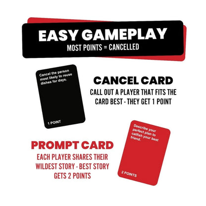 Cancelled - Hilarious Party Game for Adults - 350 Cards