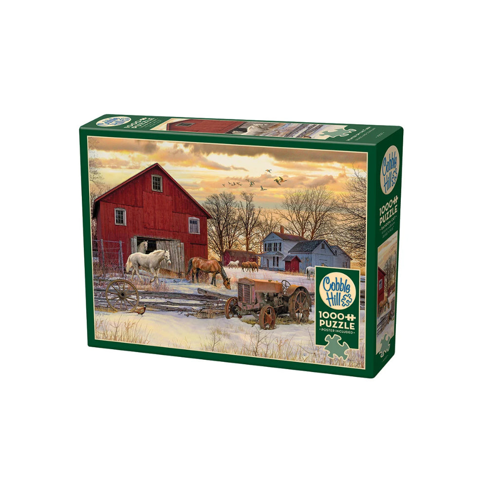 Cobble Hill Winter on the Farm - 1000 Piece