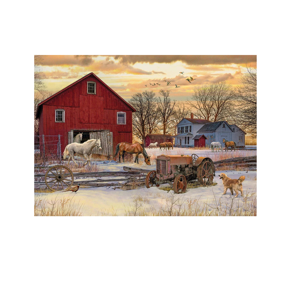 Cobble Hill Winter on the Farm - 1000 Piece