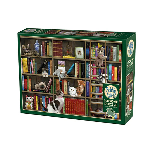 Cobble Hill Kitty Librarians 1000 Piece Jigsaw Puzzle