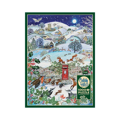 Cobble Hill Village on a Winter Night 1000 Piece Jigsaw Puzzle