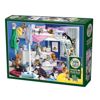 Cobble Hill Kitten Slumber Party - 1000 Piece Jigsaw Puzzle
