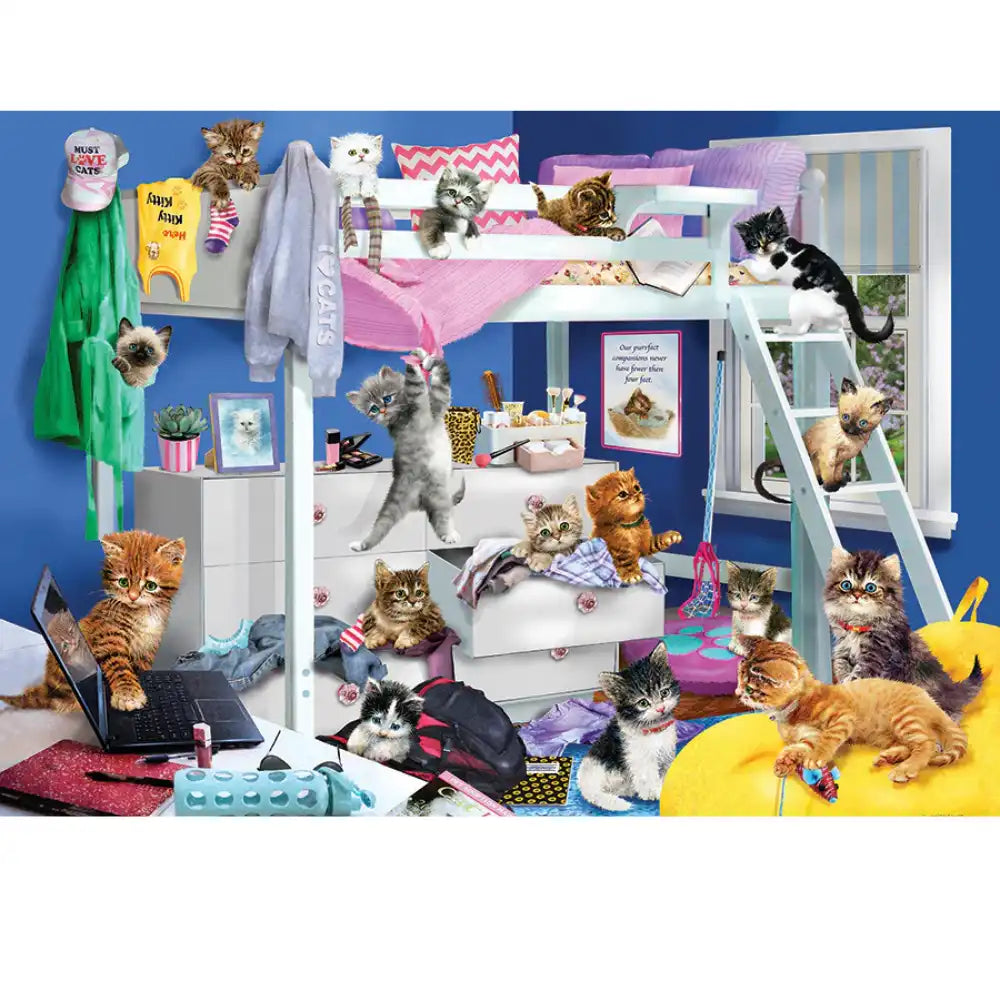 Cobble Hill Kitten Slumber Party - 1000 Piece Jigsaw Puzzle