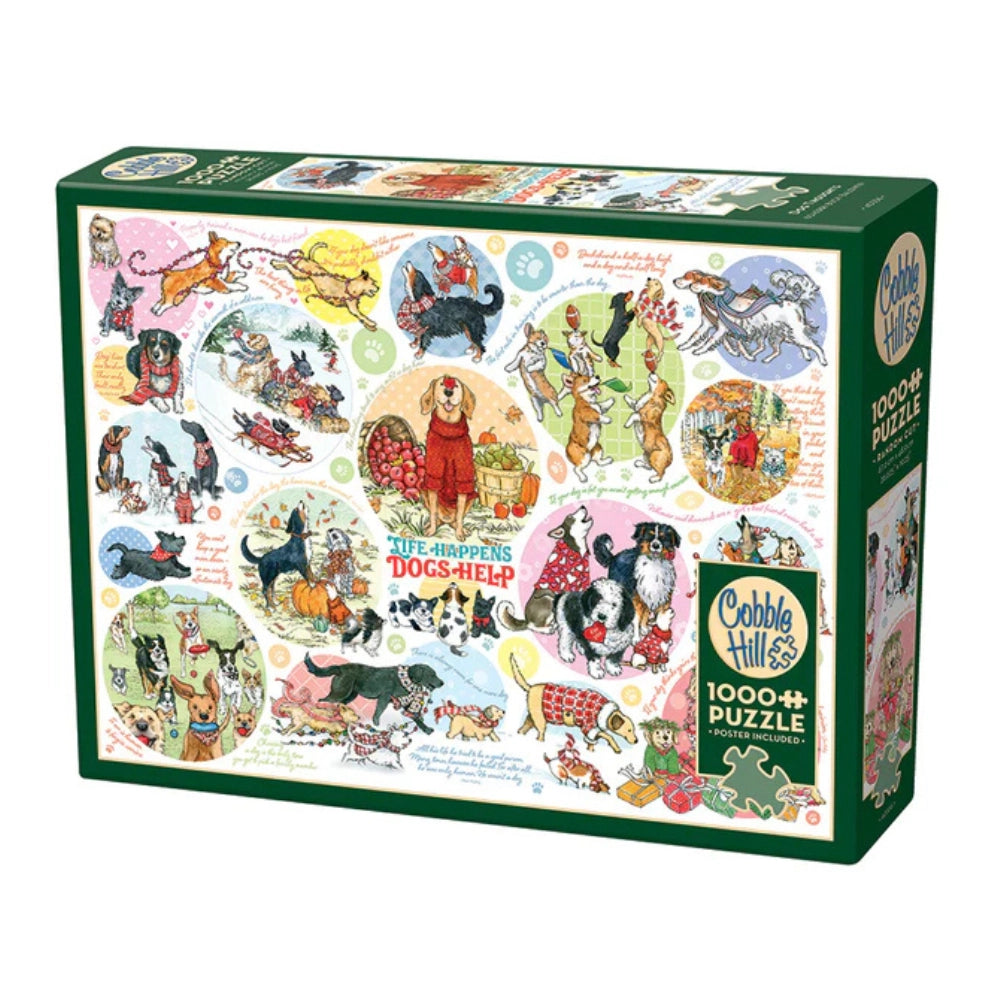Cobble Hill Dog Thoughts 1000 Pieces Puzzle