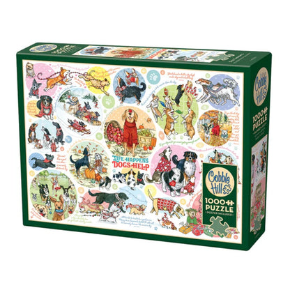Cobble Hill Dog Thoughts 1000 Pieces Puzzle