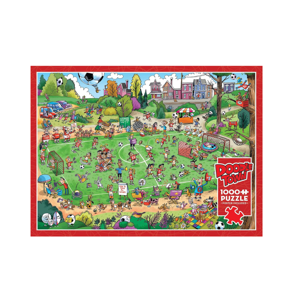 Cobble Hill DoodleTown Offside Antics - 1000 Piece Jigsaw Puzzle