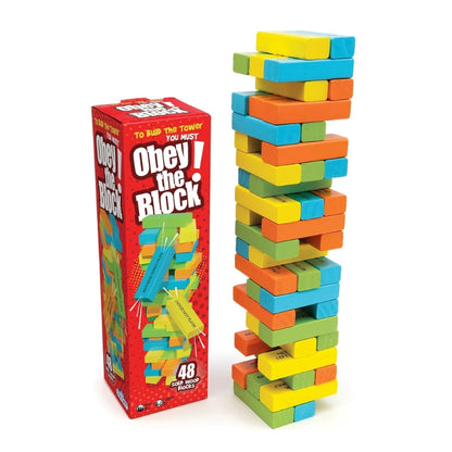 Obey The Block - 48 Solid Wood Blocks