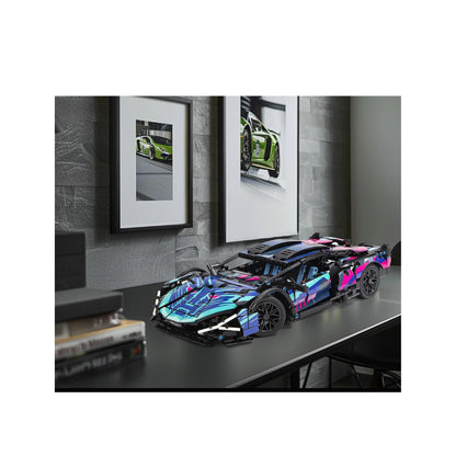 Cyberpunk LAM Super Car Building Block Set – 1314 Pieces