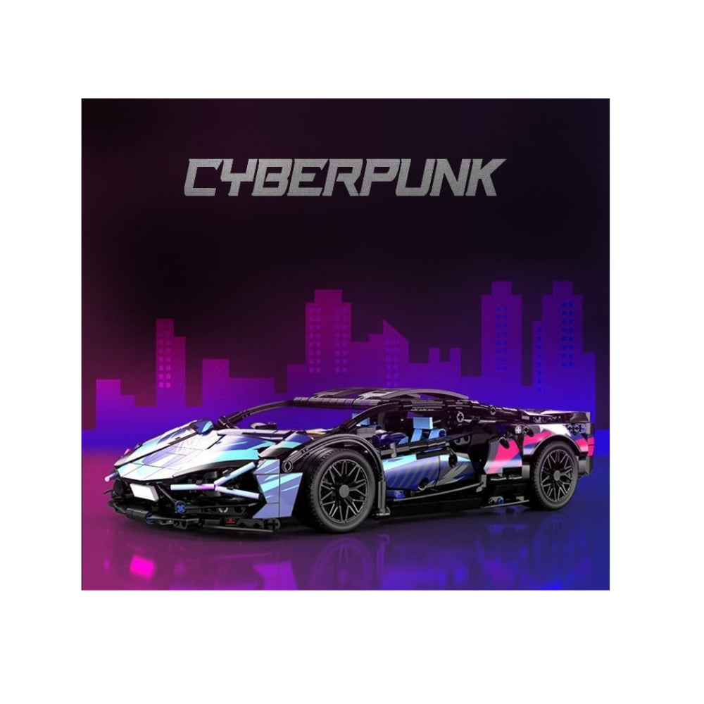 Cyberpunk LAM Super Car Building Block Set – 1314 Pieces