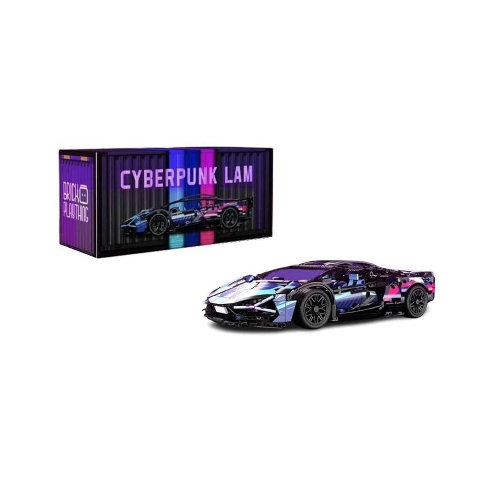 Cyberpunk LAM Super Car Building Block Set – 1314 Pieces
