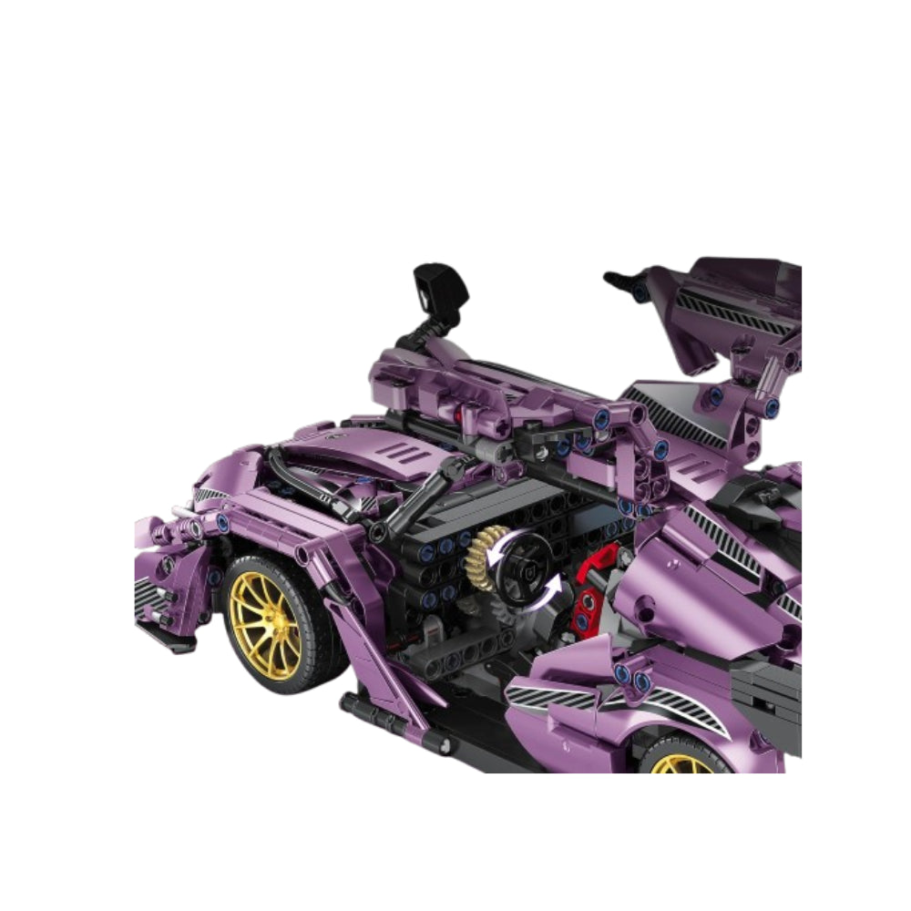 Apollo Hypercar Building Block Set – 1220 Pieces Super Car Model Kit