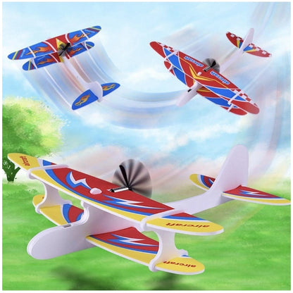 FOAM PLANE WITH LED ASST