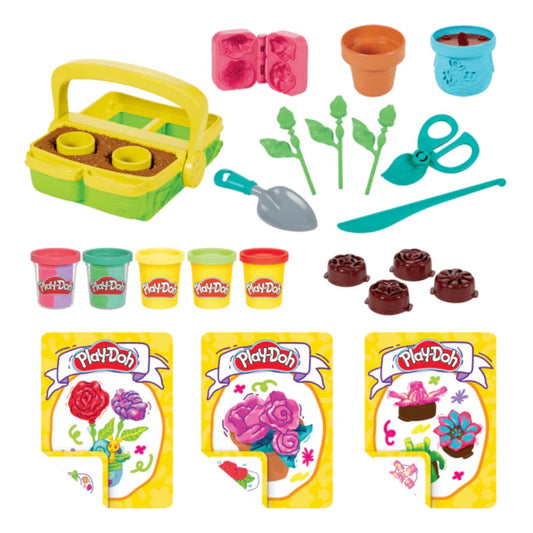 Play-Doh Blooming Flowers Set – Creative Flower Garden Playset