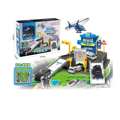 POLICE PARKING LOT PLAYSET
