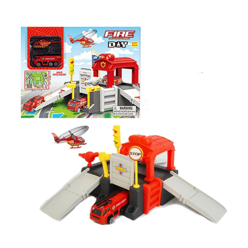 FIRE STATION PARKING LOT SET
