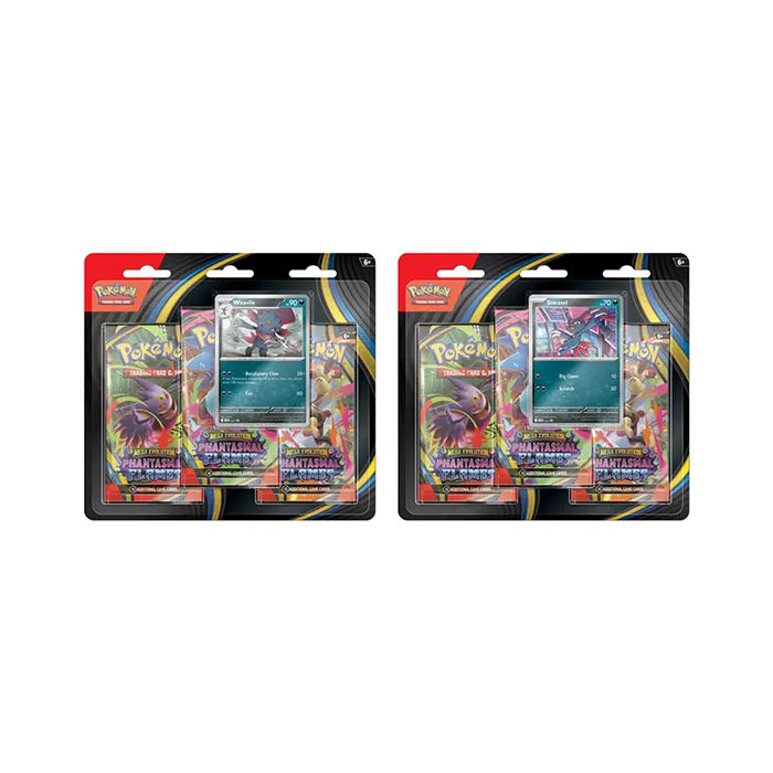 Pokémon TCG Mega Evolution 2 Phantasmal Flames 3 Booster Blister