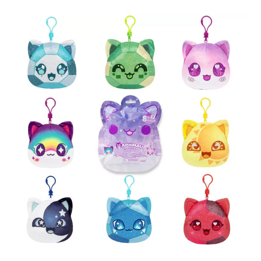Aphmau Catface Clip Plush Assorted Mini MeeMeows Keychain Toy