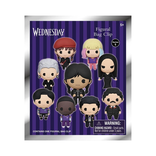 3D Figural Bag Clip Wednesday Series 5 (Random Pick)