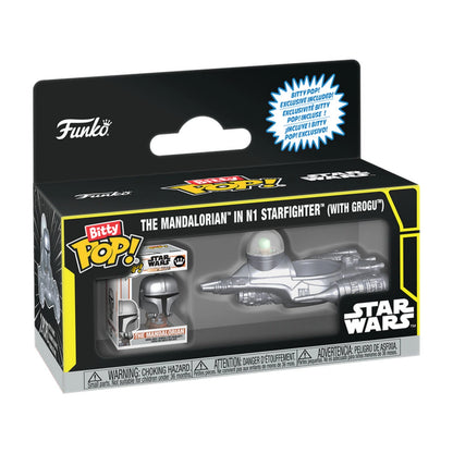 Funko Bitty Pop! Rides: Star Wars - Mandalorian N-1 Starfighter with Grogu