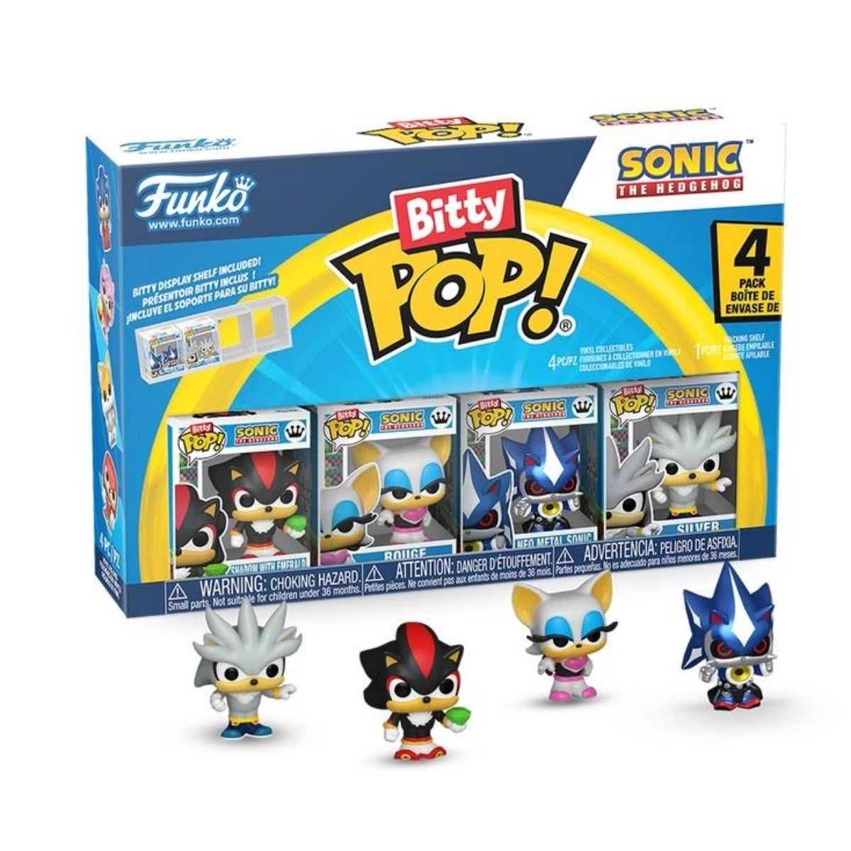 Funko Bitty Pop! Sonic the Hedgehog - Shadow 4-Pack Micro