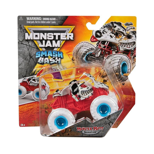 Monster Jam Smash & Bash 1:64 Scale Monster Truck – Crash & Reset Action Vehicle
