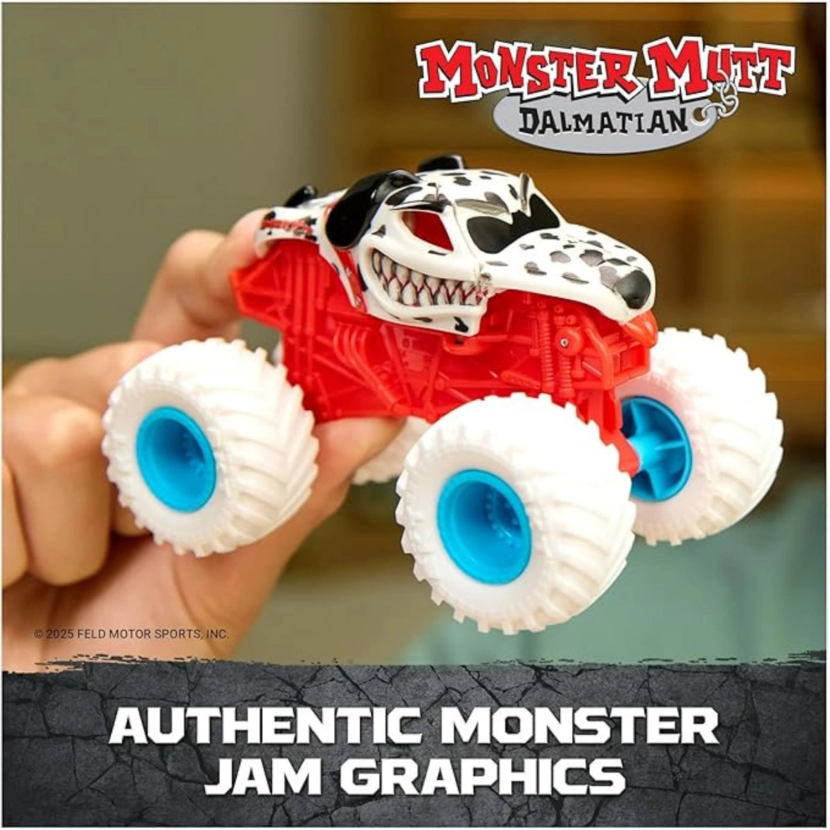Monster Jam Smash & Bash 1:64 Scale Monster Truck – Crash & Reset Action Vehicle