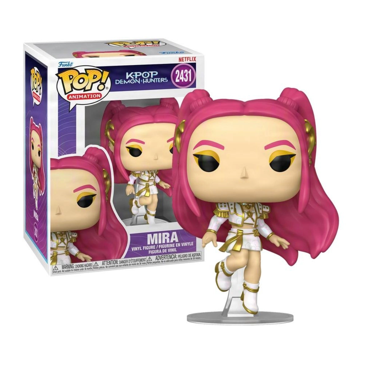 Funko Pop! Animation: K-Pop Demon Hunters - Mira (White Outfit)