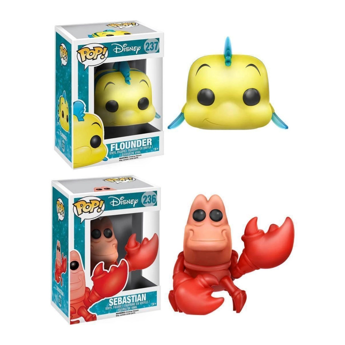 Funko Pop! Disney The Little Mermaid - Sebastian & Flounder