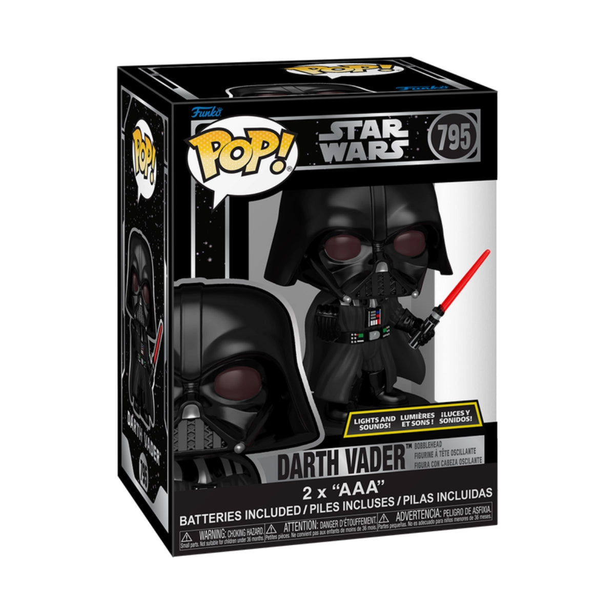 Funko Pop! Star Wars: Darth Vader with Lightsaber (Lights & Sounds)