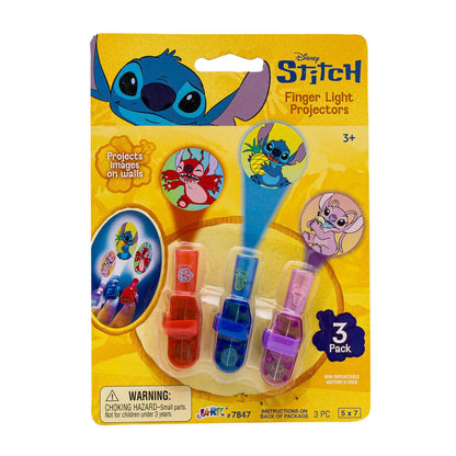 Disney Stitch Finger Light Projector 3-Pack Mini LED Projection Toys