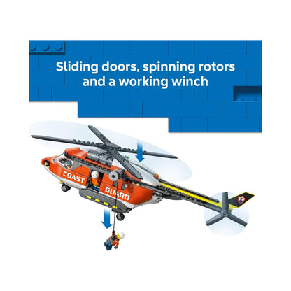 LEGO City Coast Guard Helicopter 551 Piece