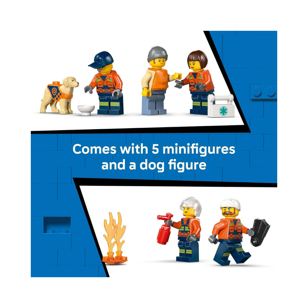 LEGO City Coast Guard Rescue Boat & Helicopter 742 Piece