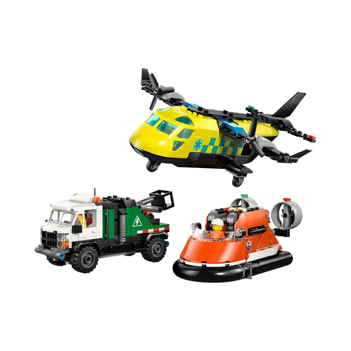 LEGO City Airplane, Service Truck & Hovercraft Remix 990 Pieces