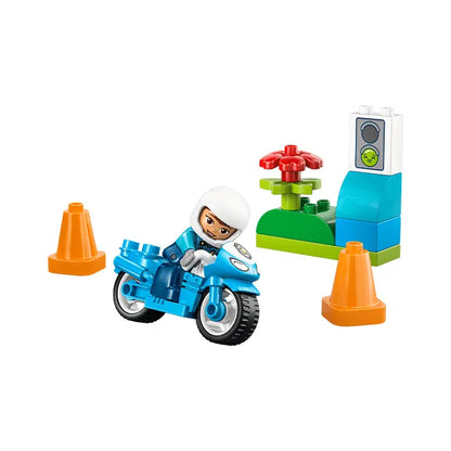 LEGO DUPLO Blue Police Motorcycle 11 Pieces
