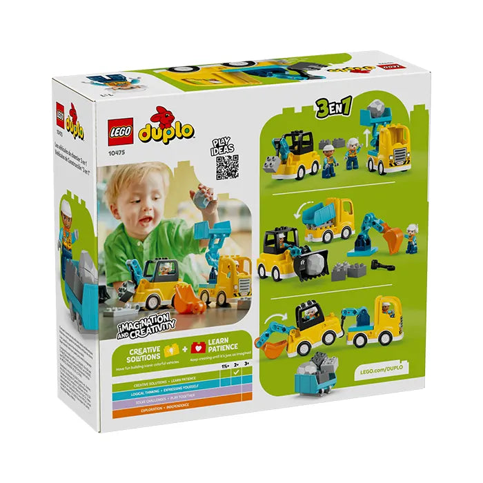 LEGO DUPLO 3 in 1 Construction Vehicles 22 Pieces