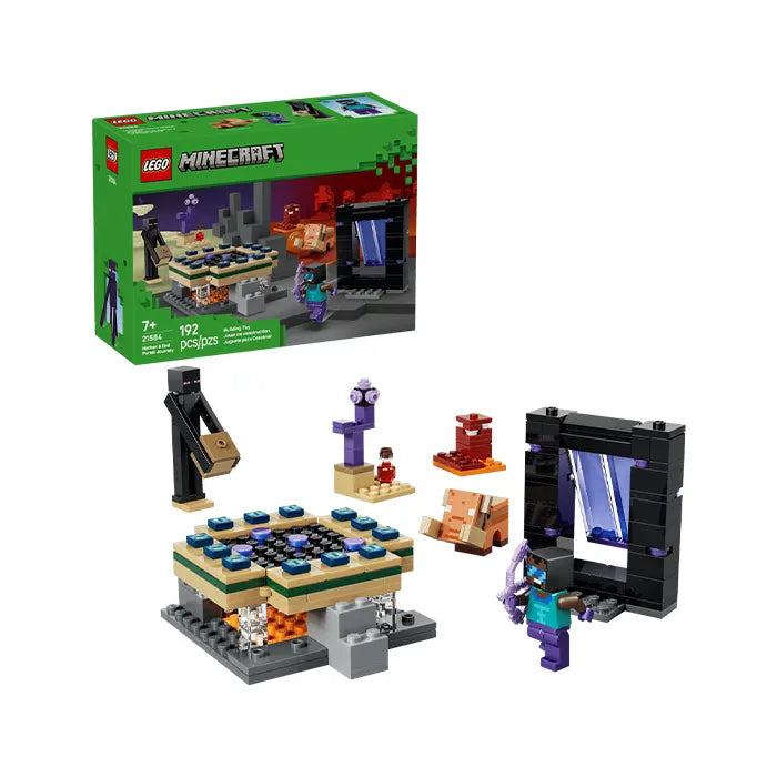LEGO Minecraft Nether &amp; End Portal Journey 192 Pieces
