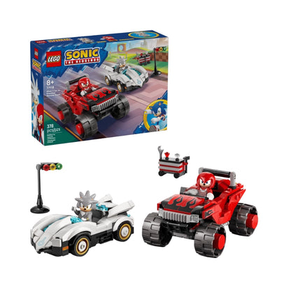 LEGO Sonic the Hedgehog Silver's Car vs. Knuckles' Monster Truck 378 Pieces