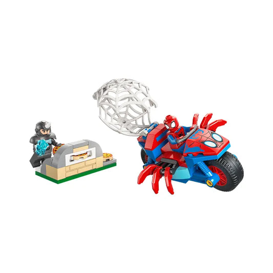 LEGO Marvel Spider-Man Spidey on his Motorcycle vs. Rhino 61 Pieces