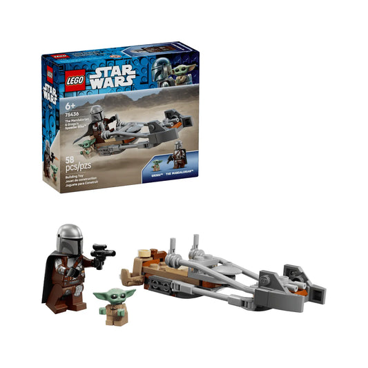 LEGO Star Wars The Mandalorian & Grogu's Speeder Bike 58 Pieces