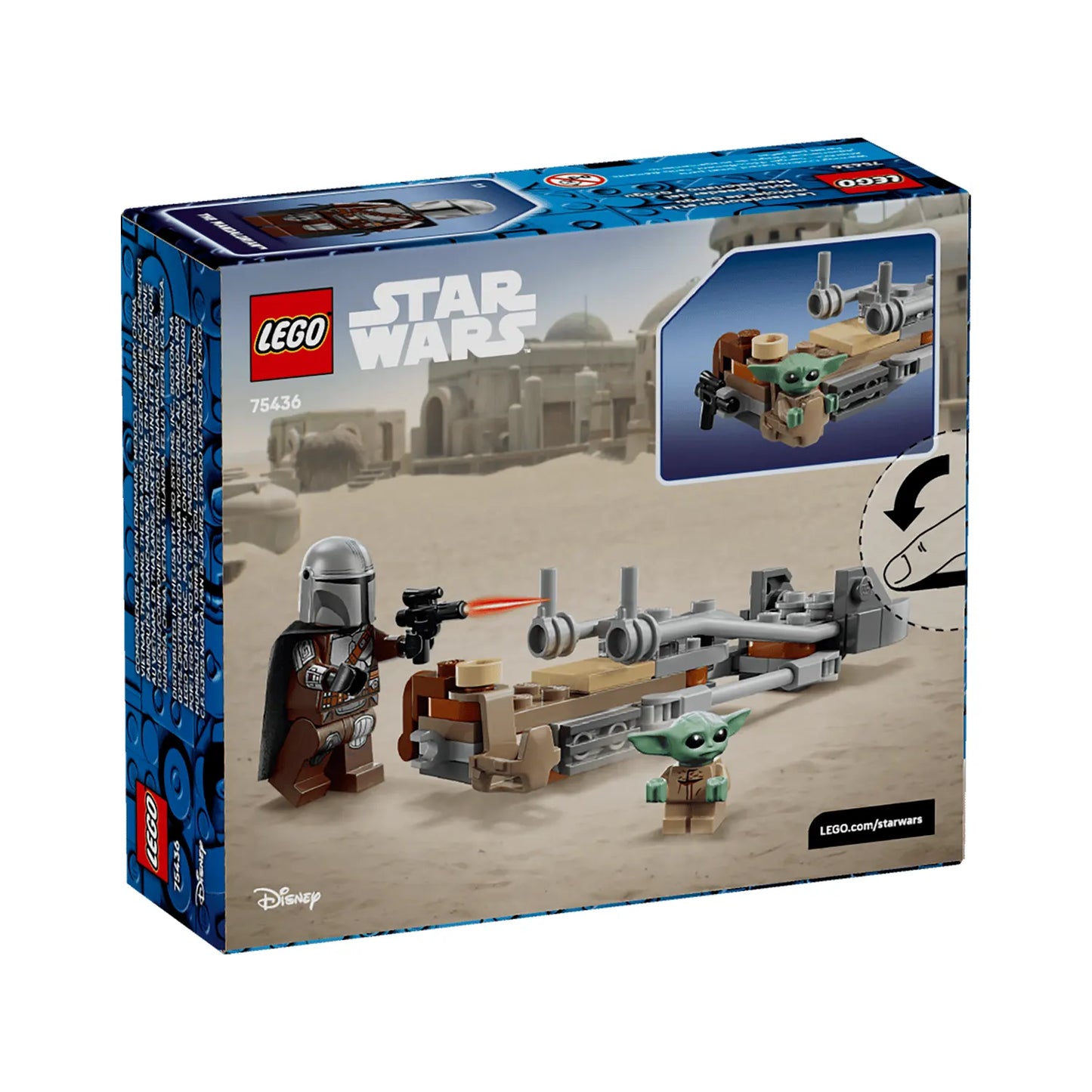 LEGO Star Wars The Mandalorian & Grogu's Speeder Bike 58 Pieces