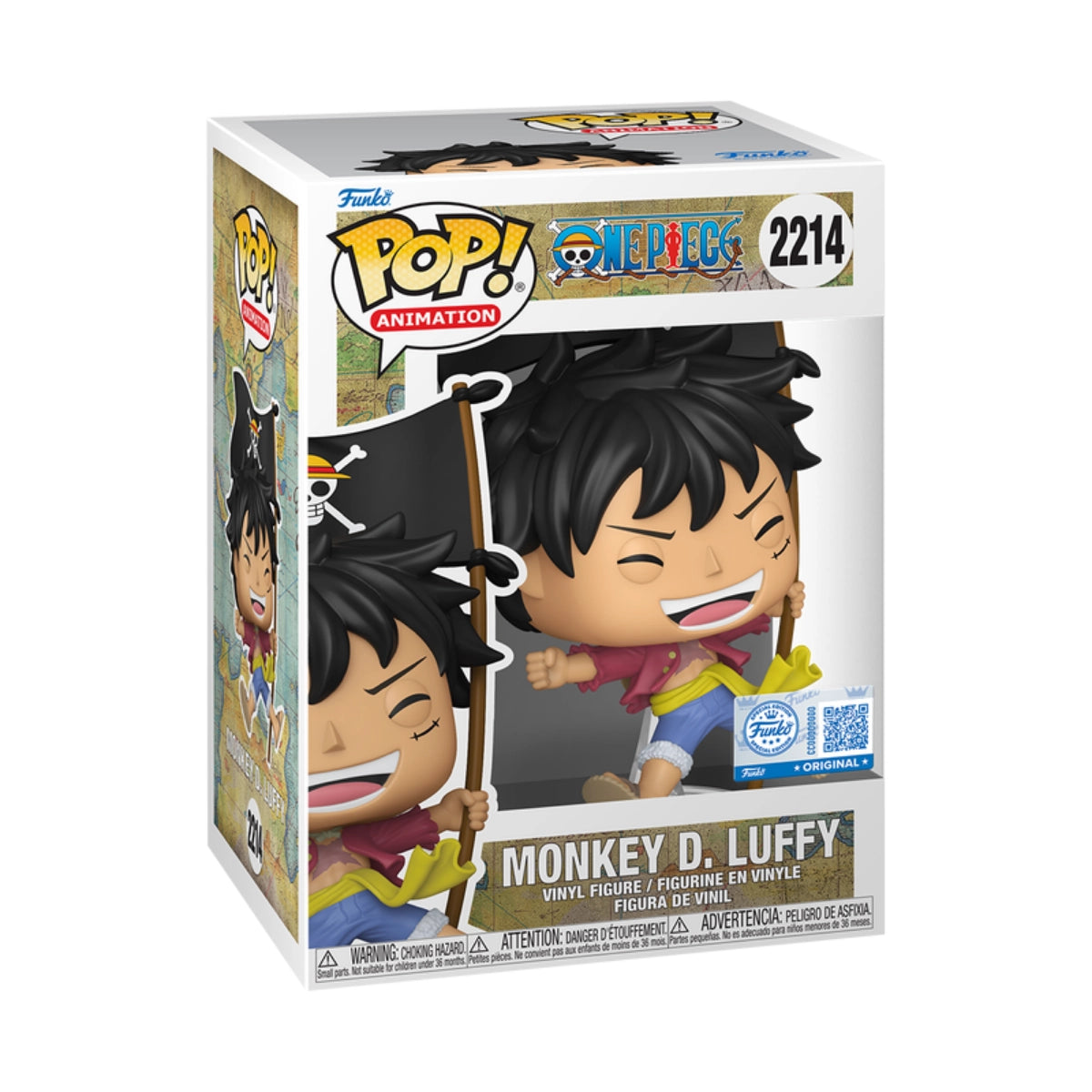 Funko Pop! Animation: One Piece - Monkey D. Luffy with Flag