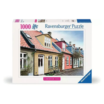Ravensburger Scandinavian Places Houses in Aarhus Denmark 1000 Piece Jigsaw Puzzle