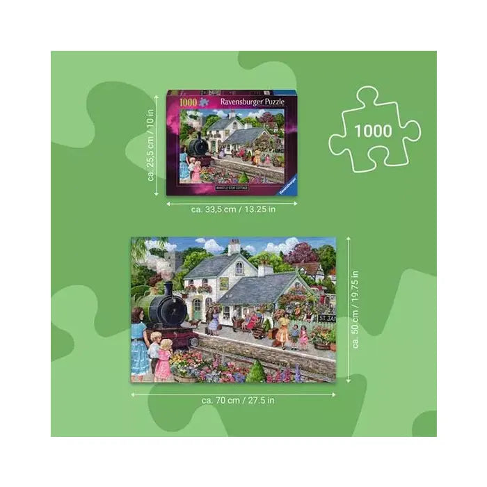 Ravensburger Whistle Stop Cottage 1000 Piece Jigsaw Puzzle