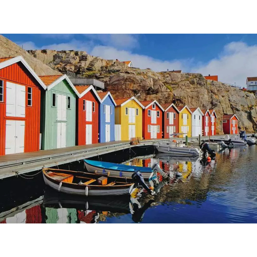 Ravensburger Colorful Houses in Sweden Jigsaw Puzzle 100 Pieces